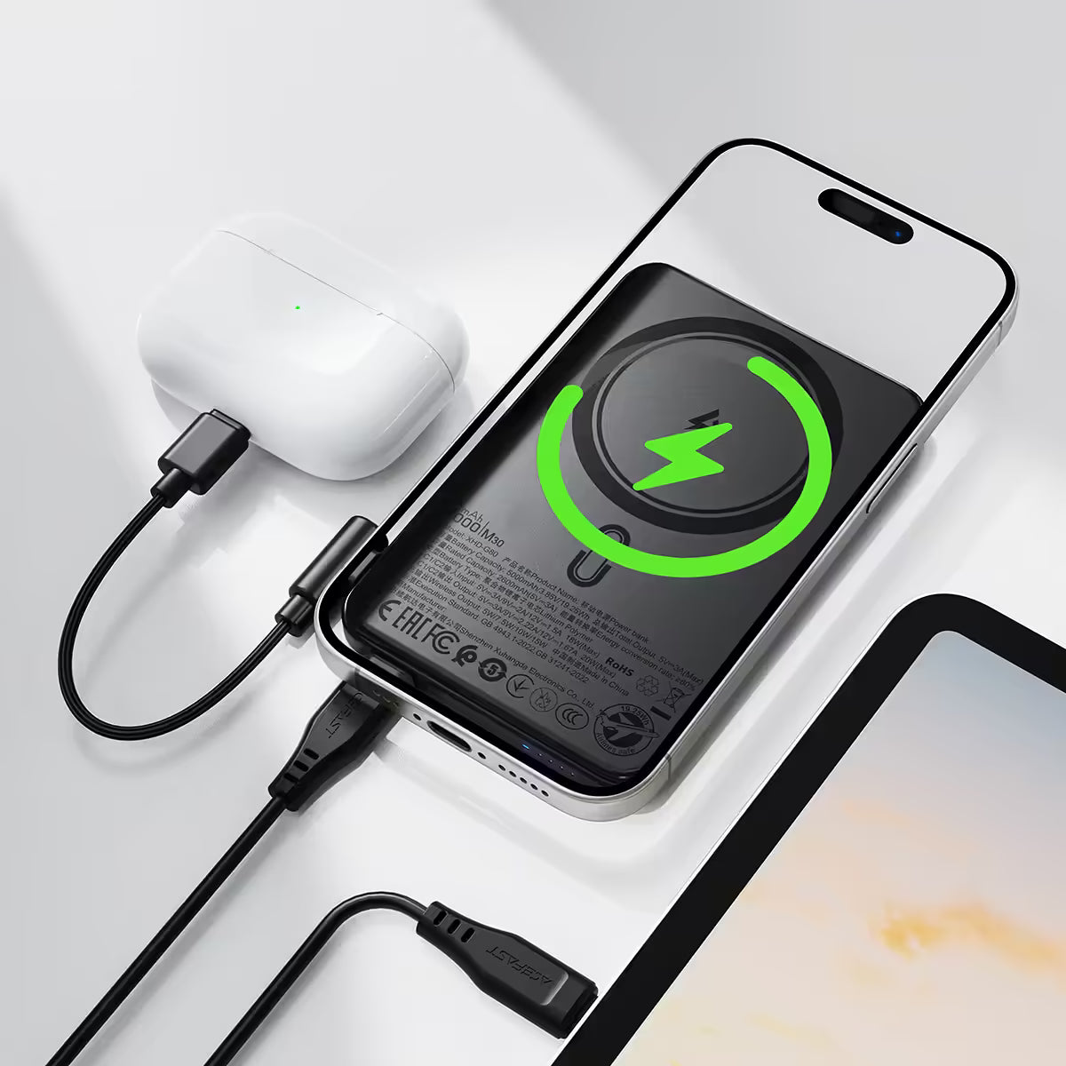 ACEFAST Magnetic Fast Wireless Charge Power Bank M30 PD20W 5000mAh