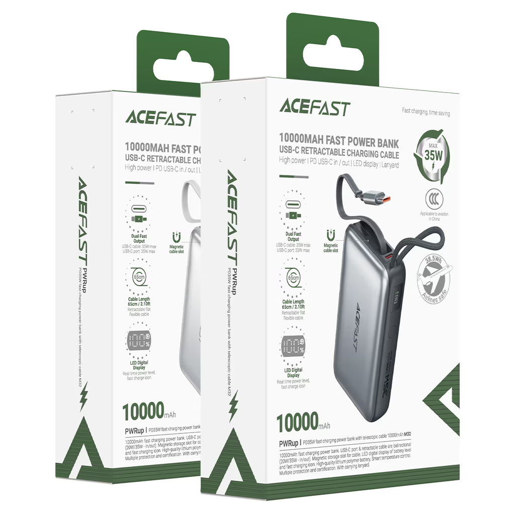 ACEFAST Fast Charge Power Bank M32 PD35W 10000mAh