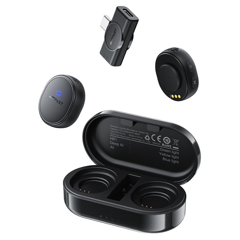 ACEFAST Wireless Magnetic Lavalier Microphones R3