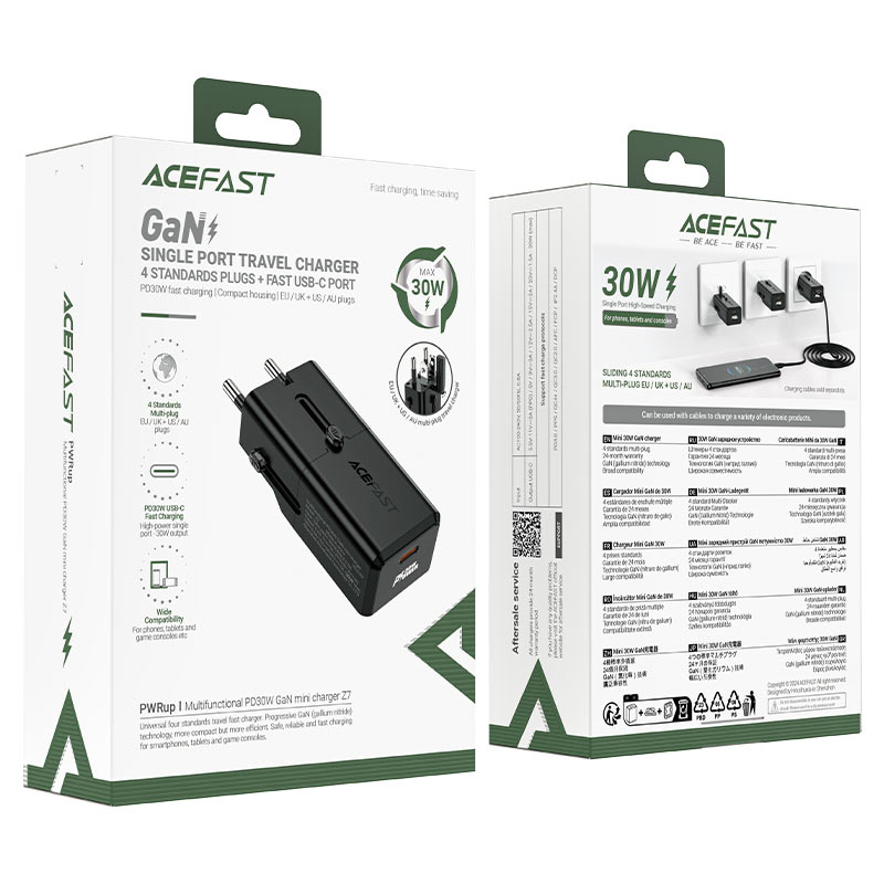ACEFAST Fast Charge Wall Charger Z7 PD30W GaN