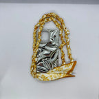 Silk Wrapped Chain Strap