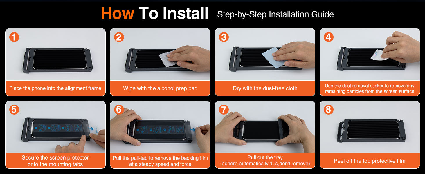 Kuzoom Samsung S26 Compatible Hd 9D Fingerprint Resistant Tempered Glass Screen Protector