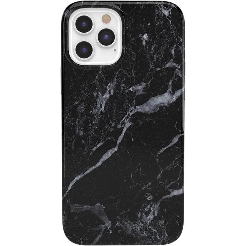 Stylish Black and White Marble Phone Case