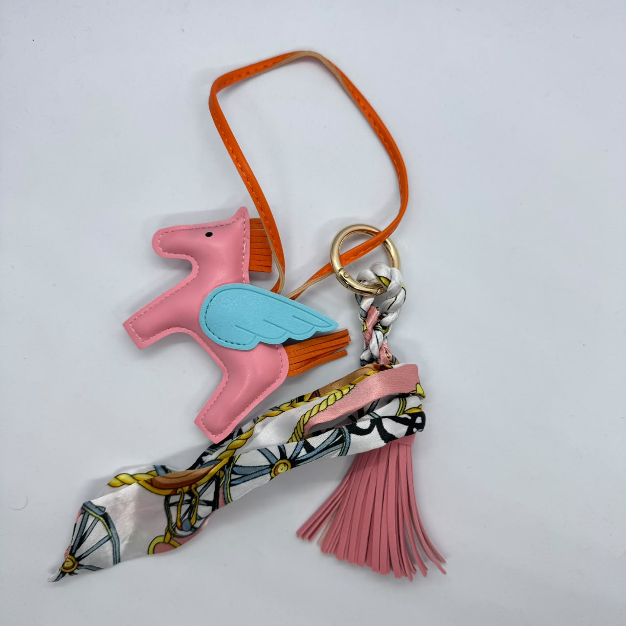 Winged Pony Leather Charm