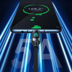 BWOO 100W Nylon Braided Zinc Alloy Type-C to Type-C Cable 1.2m