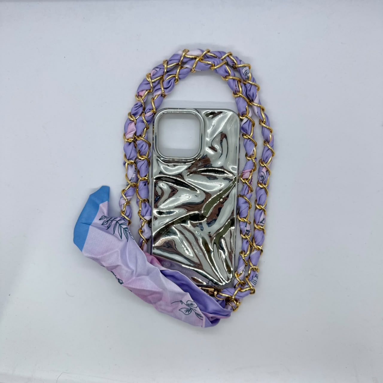 Silk Wrapped Chain Strap