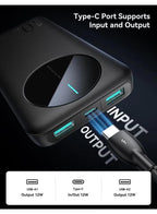 LED Power Bank 10000mAh- JR-PBF12