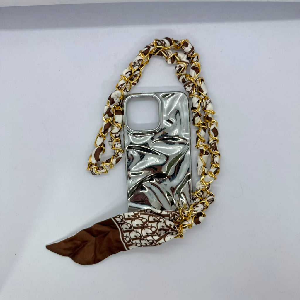 Silk Wrapped Chain Strap