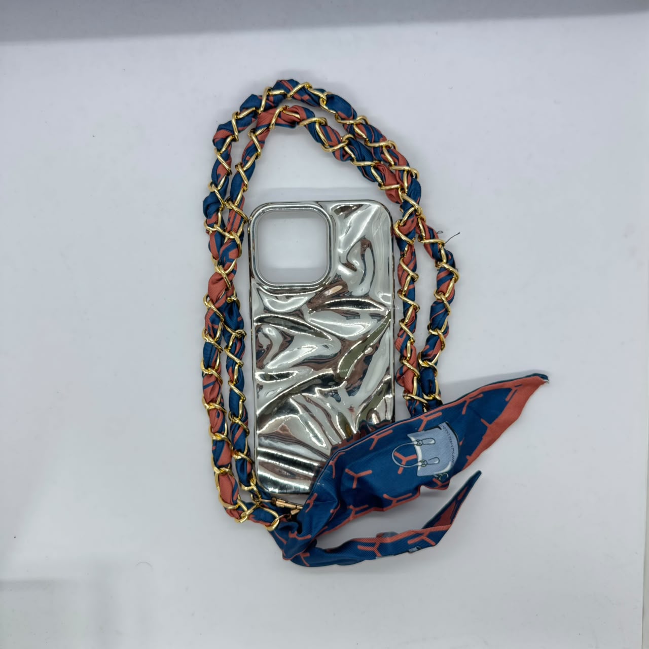 Silk Wrapped Chain Strap
