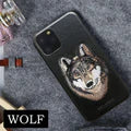 iphone luxury santa barbara leather savana series wolf