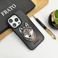 iphone luxury santa barbara leather savana series wolf