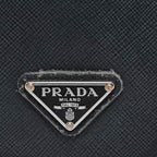 black Prada Saffiano leather iPhone case