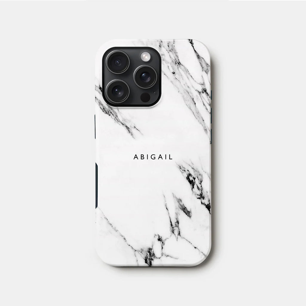 Stylish Black and White Marble Phone Case