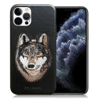 iphone luxury santa barbara leather savana series wolf