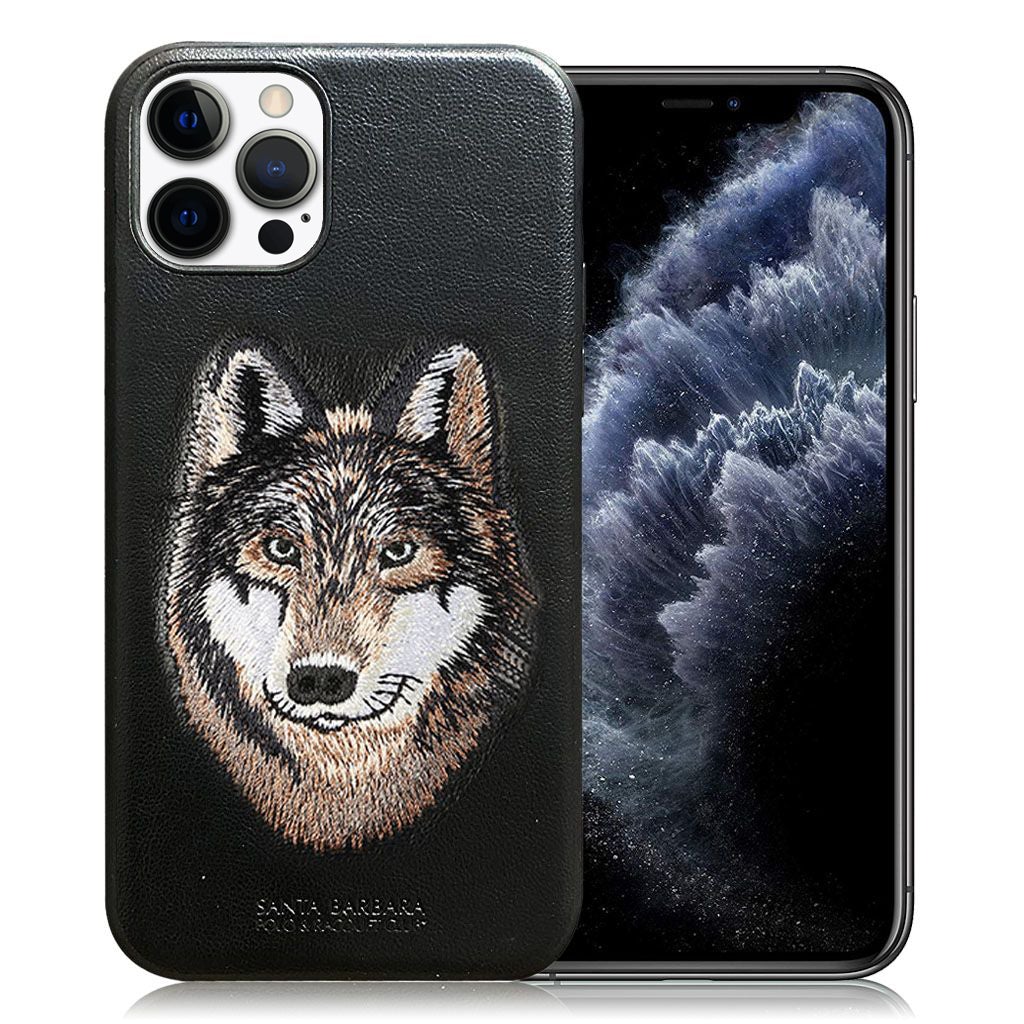 iphone luxury santa barbara leather savana series wolf