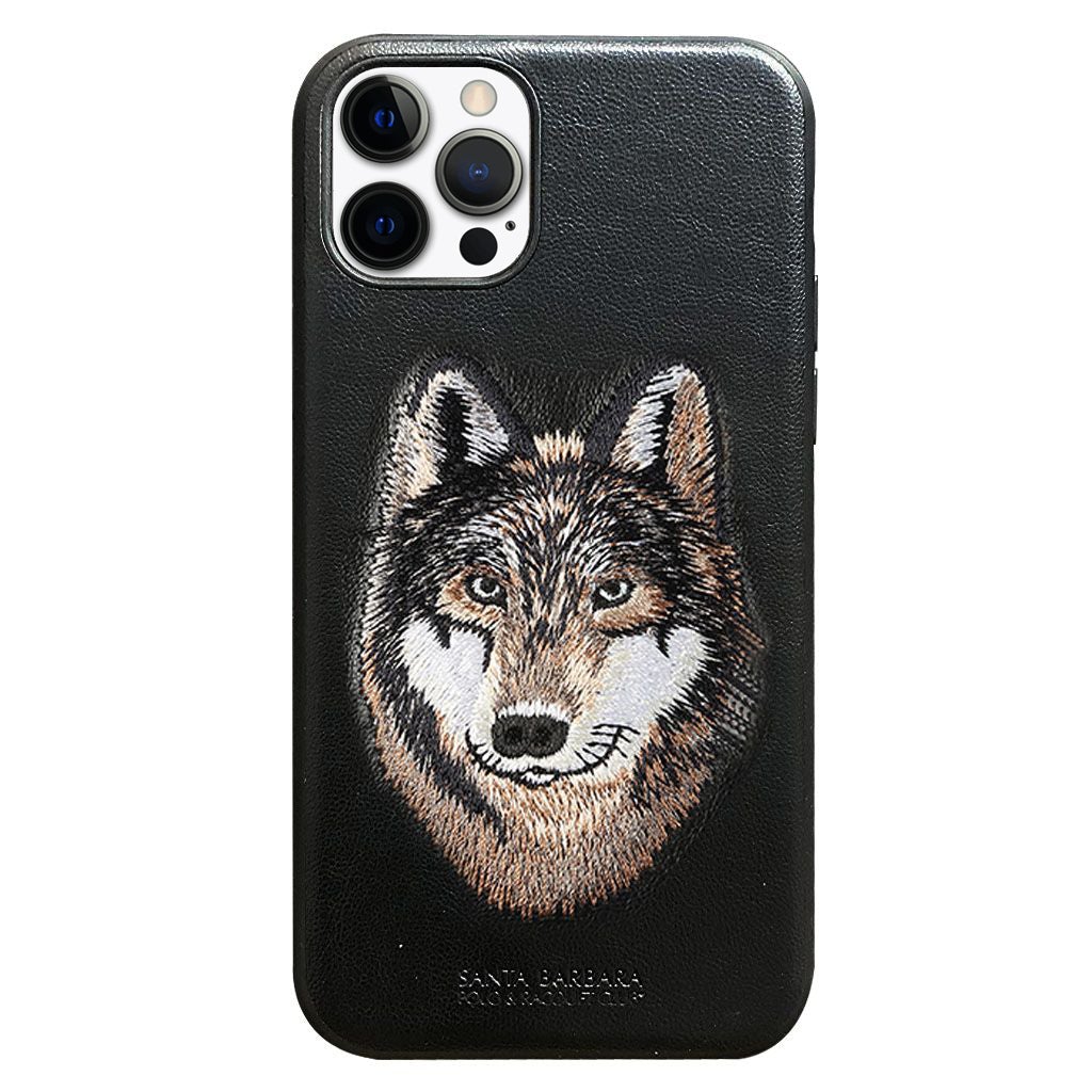 iphone luxury santa barbara leather savana series wolf
